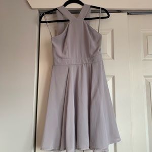 Lulus Grey Skater Dress
